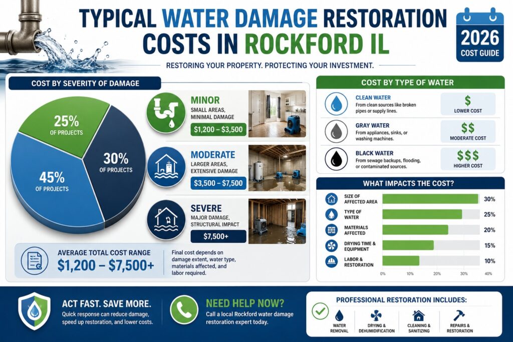 Water damage restoration costs